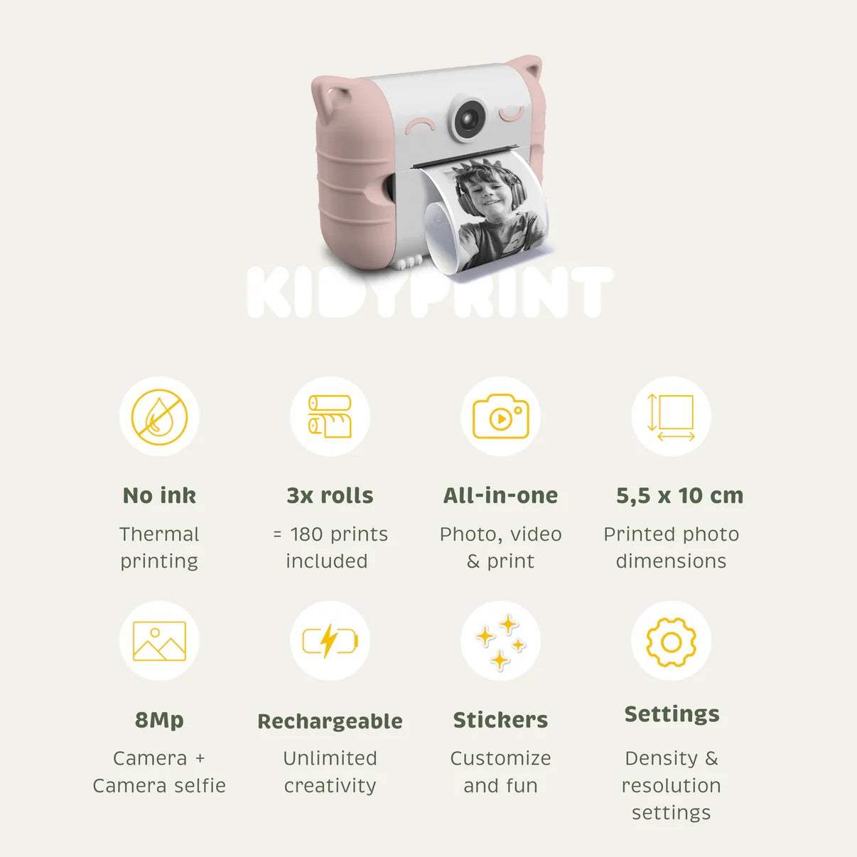 Kidywolf Kidyprint Instant Camera