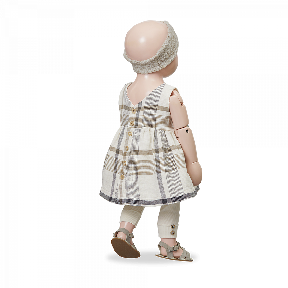 1+ In The Family Cleopatra Dress in madras check double face fabric
