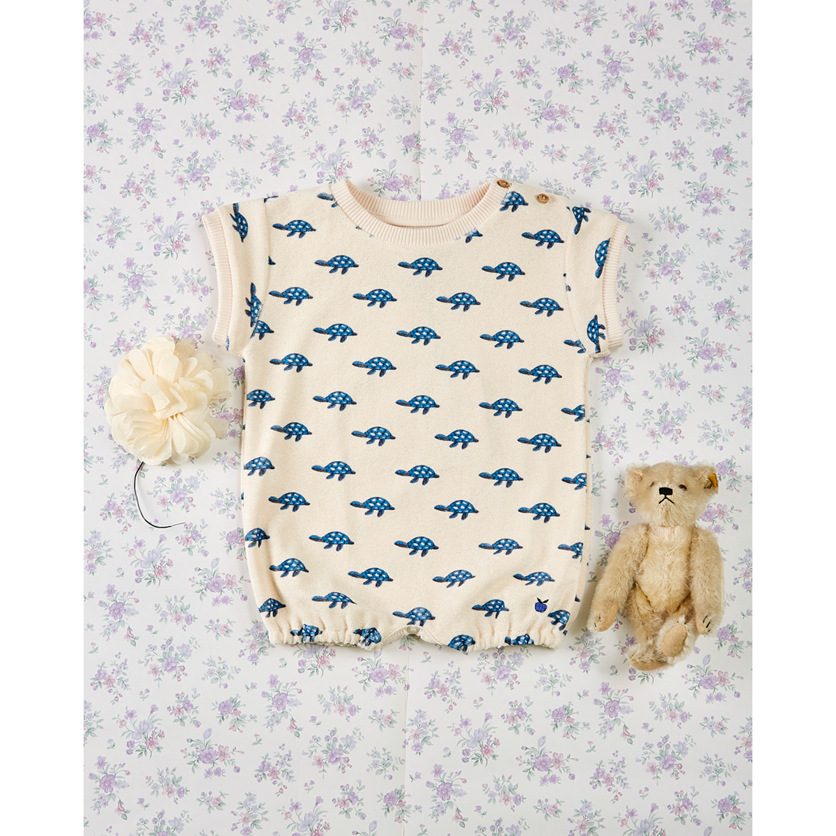 Emile Et Ida AO Printed Romper for babies