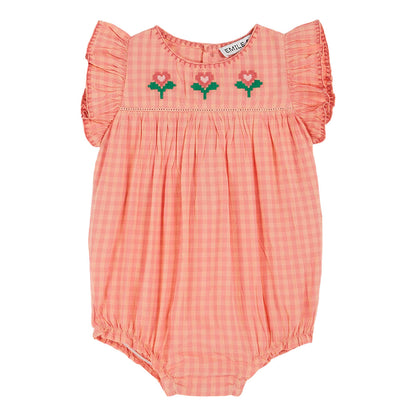 Emile Et Ida Embroidered Romper