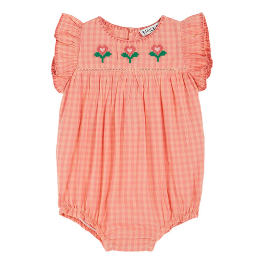 Emile Et Ida Embroidered Romper