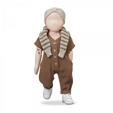 Load image into Gallery viewer, 1+ In The Family Adriano Overall with short sleeves and long legs for babies and toddlers