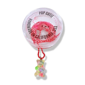Pop Cutie Gacha Confetti Gummy Bear Necklaces for kids/children