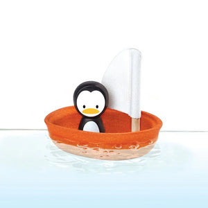 Plan Toys Sailing Boat With Penguin for kids/children