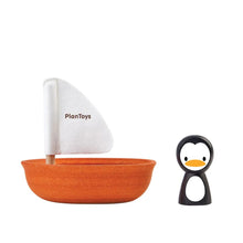 Load image into Gallery viewer, Plan Toys Sailing Boat With Penguin