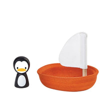 Load image into Gallery viewer, Plan Toys Sailing Boat With Penguin