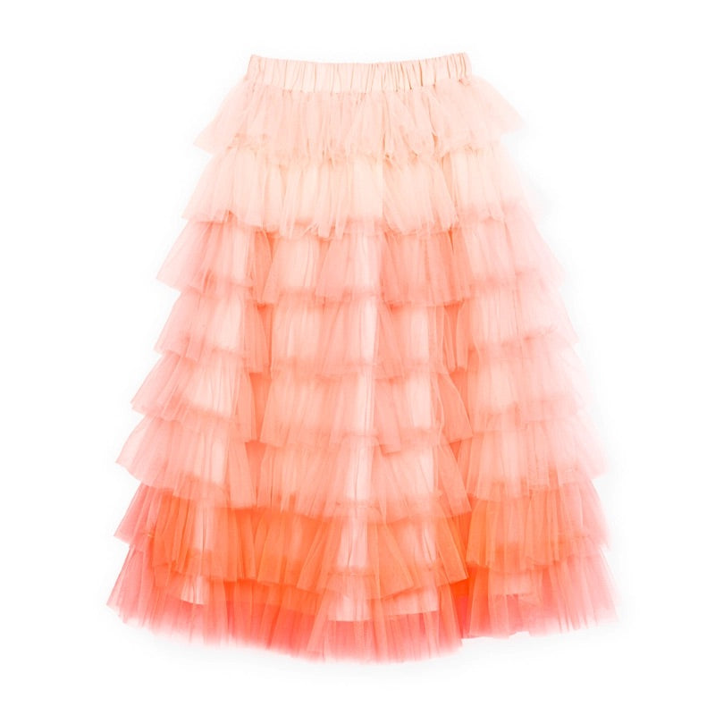 Ratatam Orange Ruffled Skirt