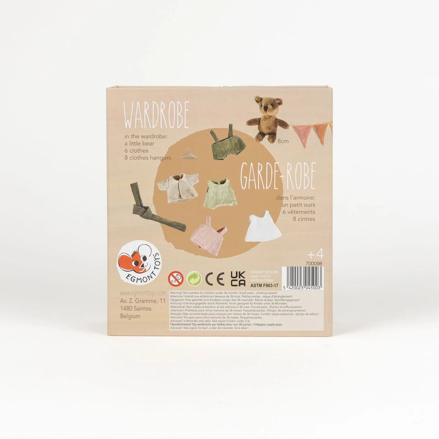 Egmont Toys Wardrobe With Bear