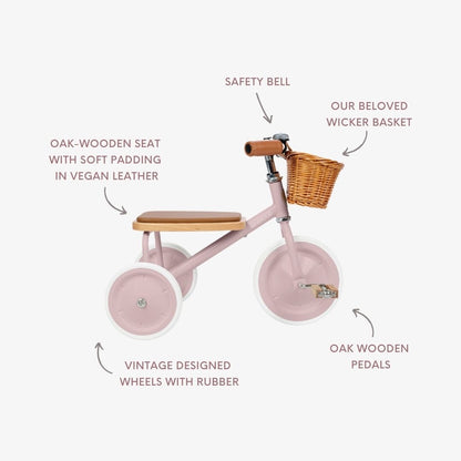 Banwood Trike Vintage - Dusty Pink