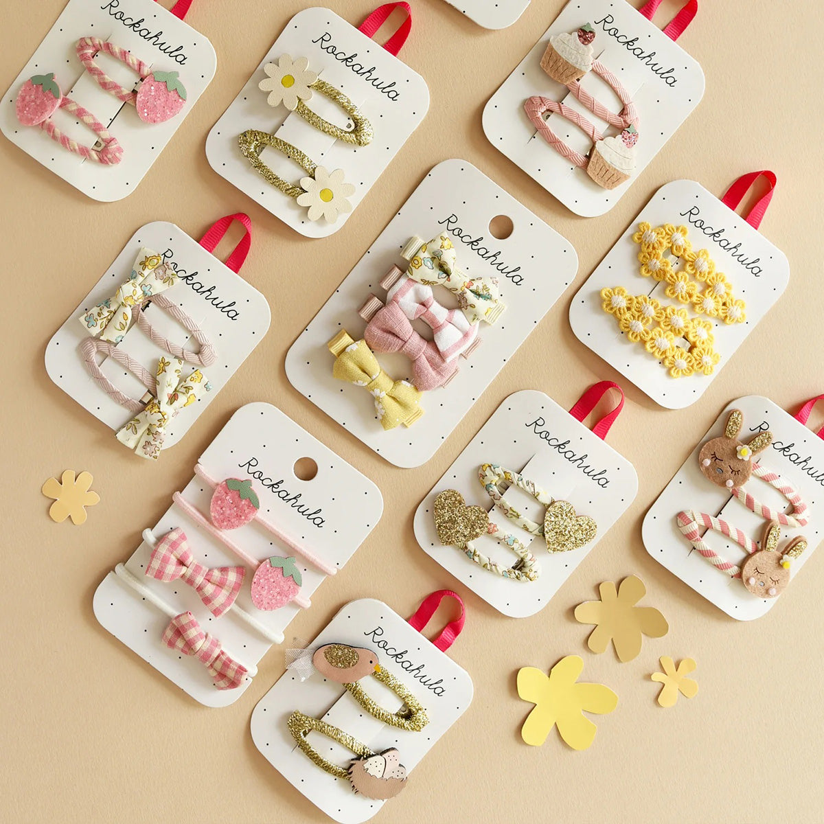 Rockahula Kids Stripy Bunny Clips