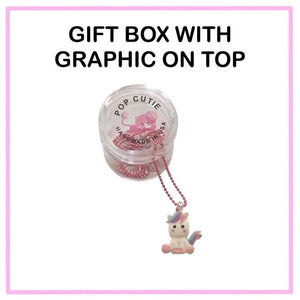 Pop Cutie Kawaii Cherry Bow Bunny Necklace for little ones