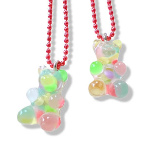 Pop Cutie Gacha Confetti Gummy Bear Necklaces