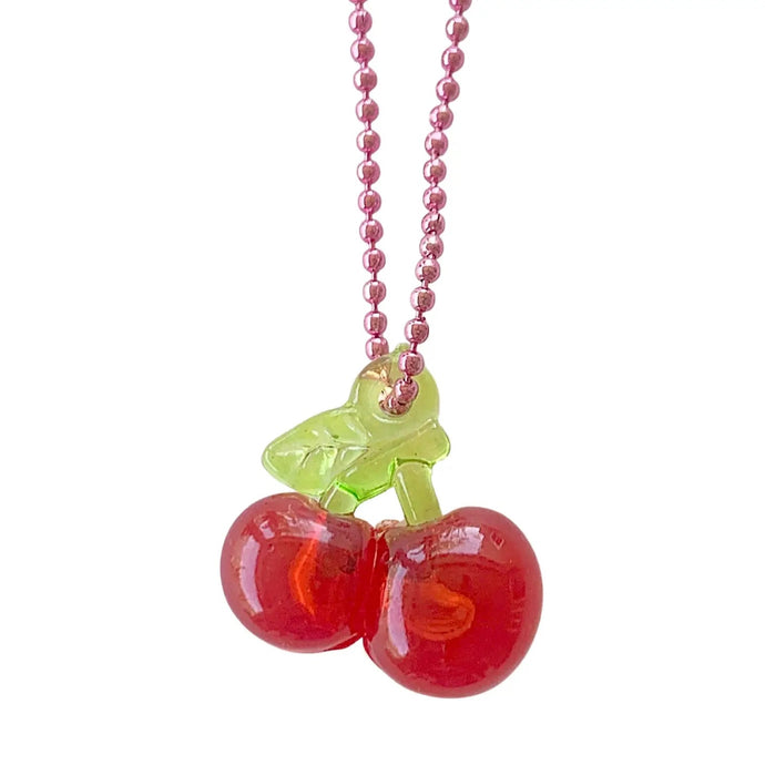 Pop Cutie Gacha Crystal Cherry Necklace