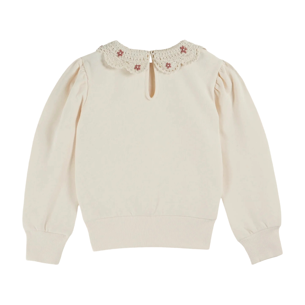Emile Et Ida Crochet Collar Sweatshirt