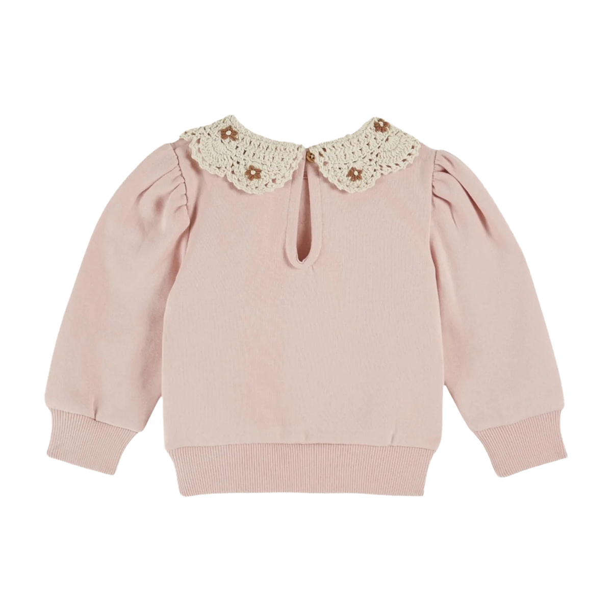 Emile Et Ida Crochet Collar Sweatshirt
