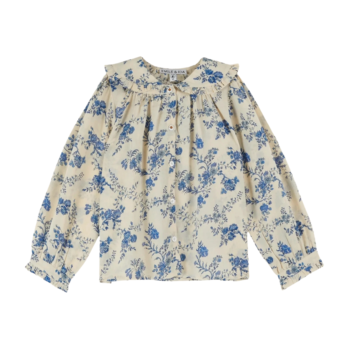 Emile Et Ida Bow Collar Orchid Blouse