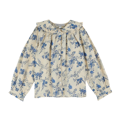 Emile Et Ida Bow Collar Orchid Blouse