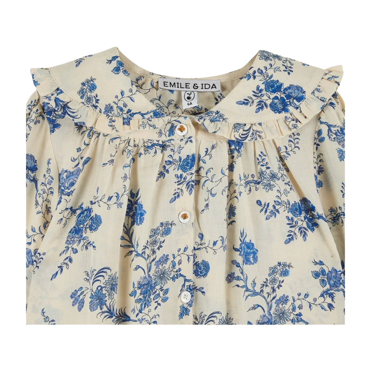 Emile Et Ida Bow Collar Orchid Blouse