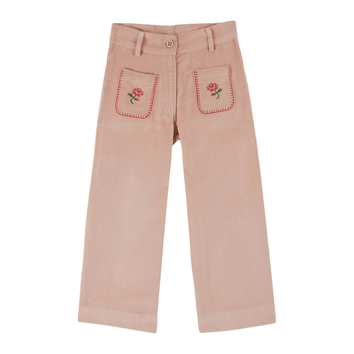 Emile Et Ida Embroidered Velvet Trousers