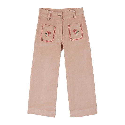 Emile Et Ida Embroidered Velvet Trousers