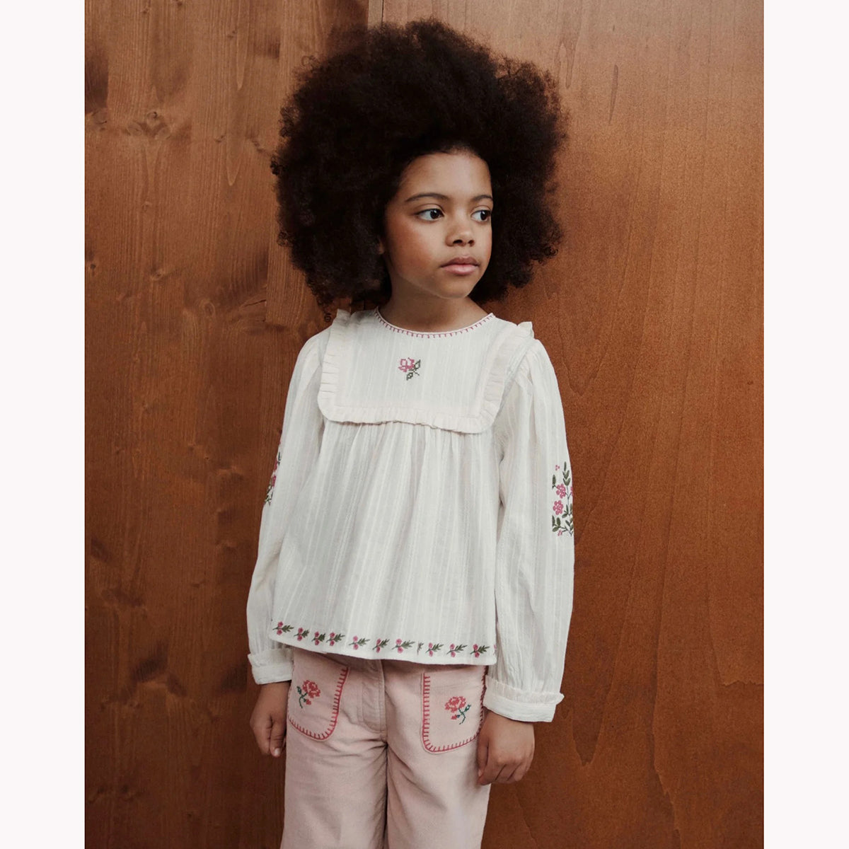 Emile Et Ida Embroidered Velvet Trousers