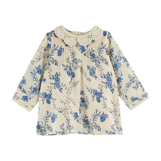 Emile Et Ida Orchid Crochet Collar Dress