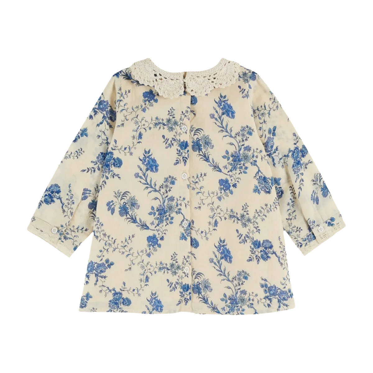 Emile Et Ida Orchid Crochet Collar Dress