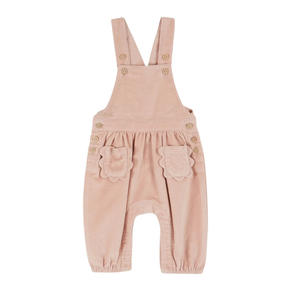 Emile Et Ida Corduroy Overall Flower Pockets