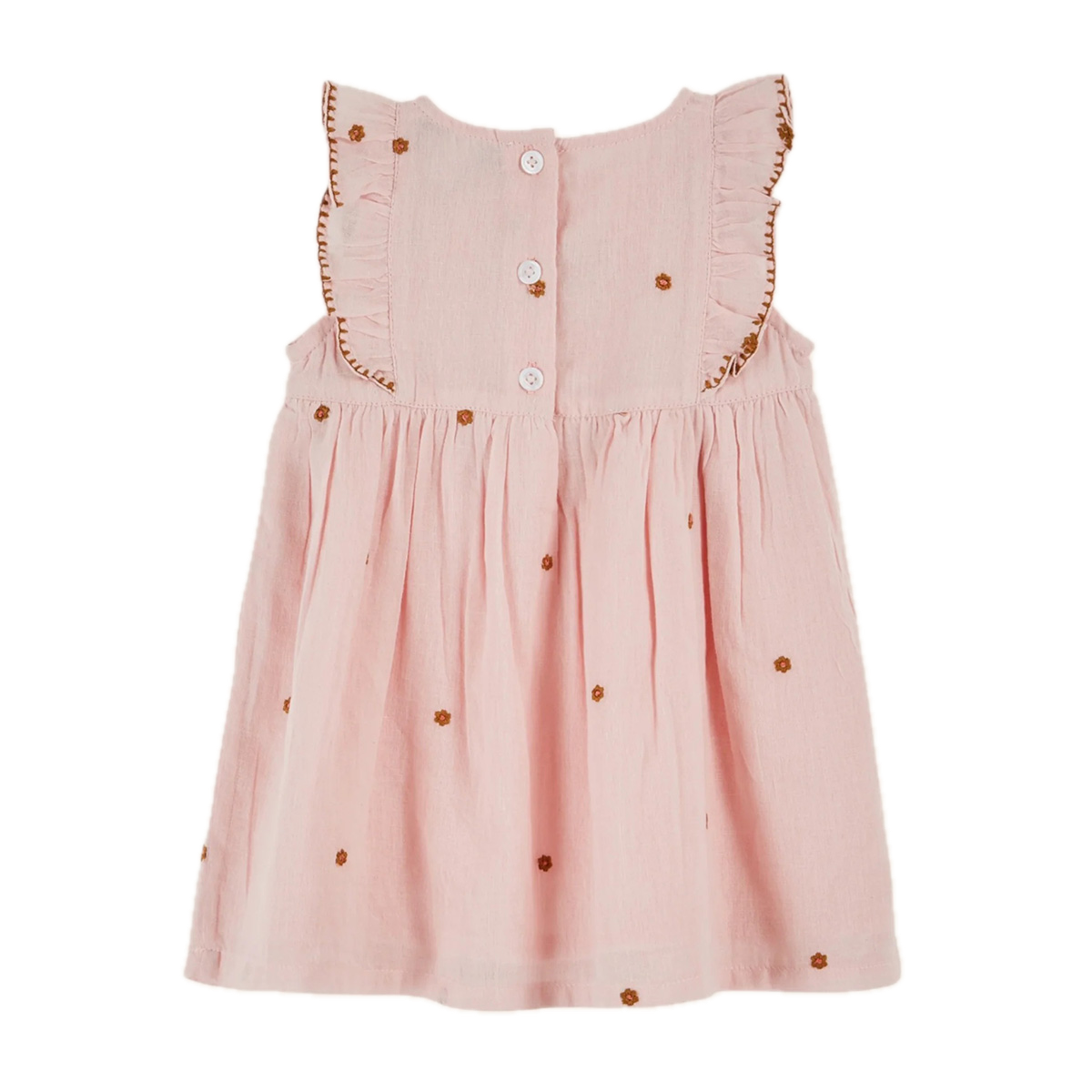 Emile Et Ida Flowers Embroidered Dress
