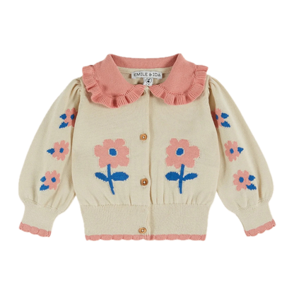 Emile Et Ida Flowers Cardigan
