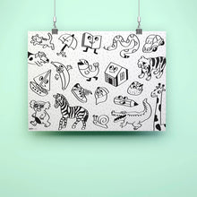 Load image into Gallery viewer, OMY Colouring Poster - My First Art Poster