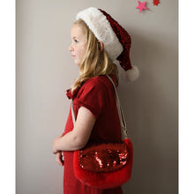 Load image into Gallery viewer, Rockahula Kids Sequin Velvet Santa Hat for kids/children