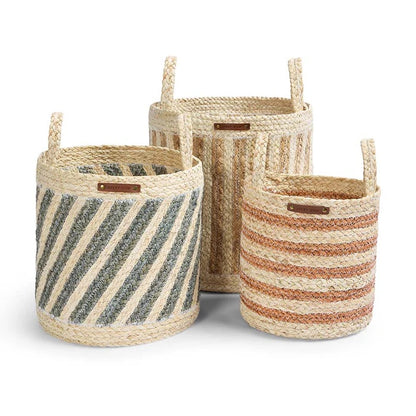 Avery Row Stripe Storage Basket - Medium