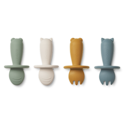 Liewood Avril dilicone Baby Cutlery