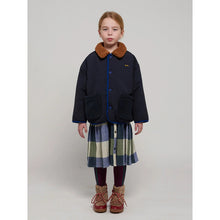 Load image into Gallery viewer, navy blue/dark blue B.C reversible autumn/fall/winter jacket from bobo choses for toddlers and kids/children