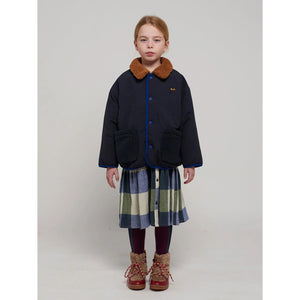 navy blue/dark blue B.C reversible autumn/fall/winter jacket from bobo choses for toddlers and kids/children