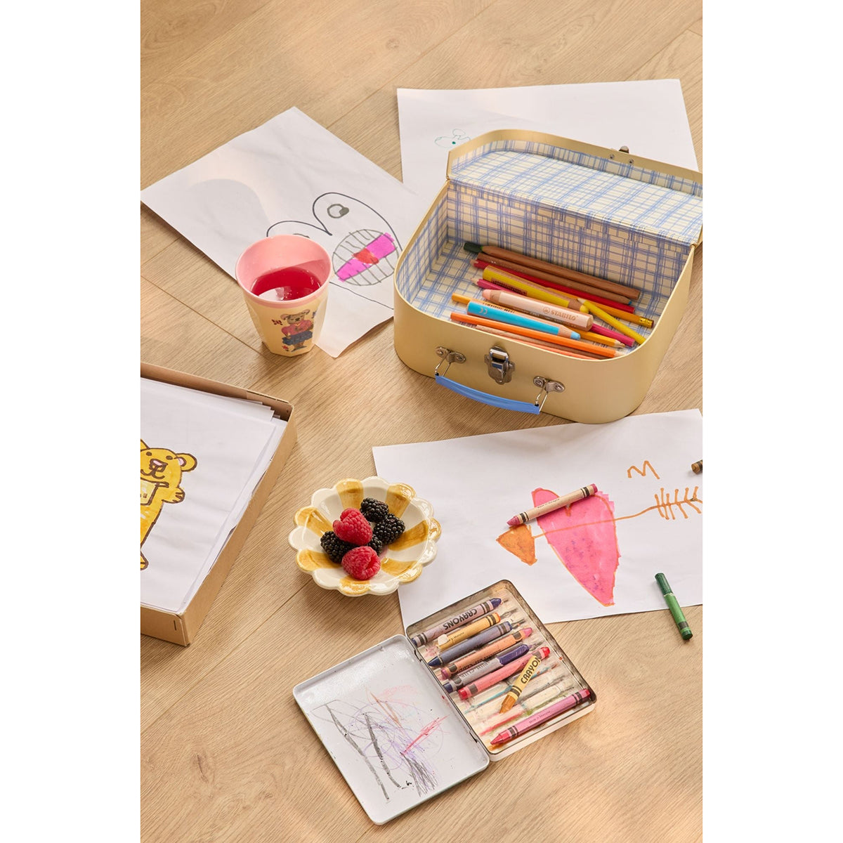 Rice Cardboard Suitcase: Nathalie Lete - Large