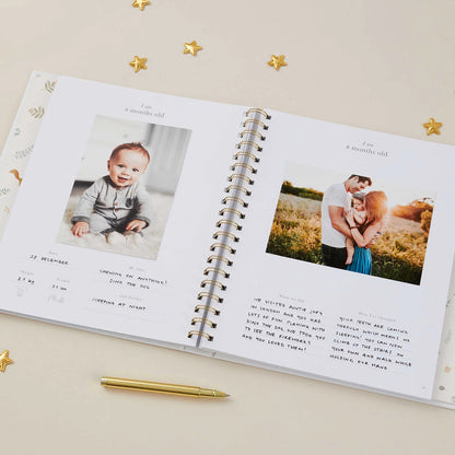 Blush and Gold My Baby Book - Baby Memory Book