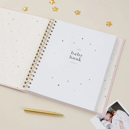 Blush and Gold My Baby Book - Baby Memory Book - Blush (Cloth)