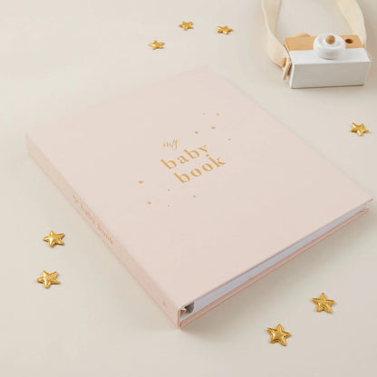 Blush and Gold My Baby Book - Baby Memory Book - Blush (Cloth)