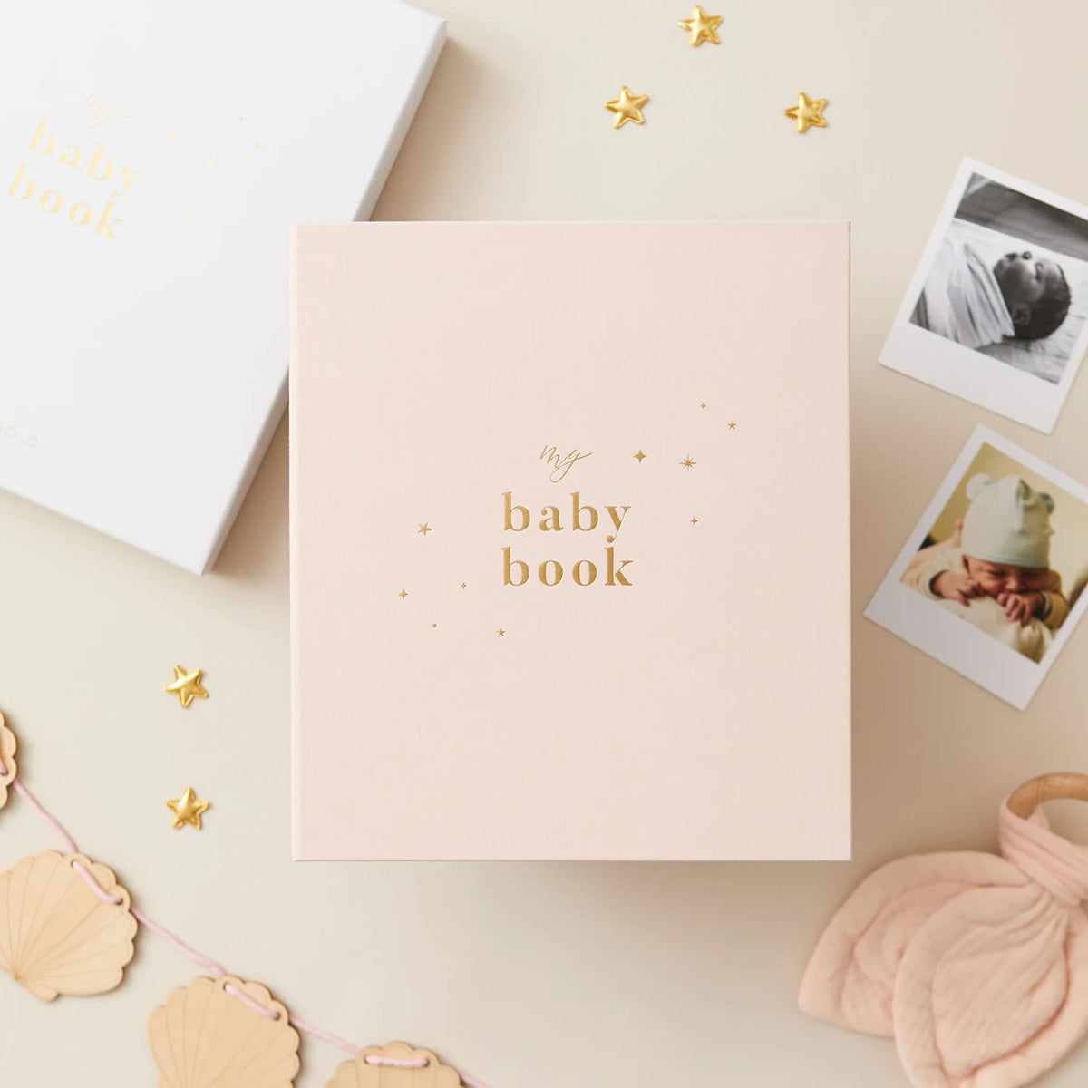 Blush and Gold My Baby Book - Baby Memory Book - Blush (Cloth)