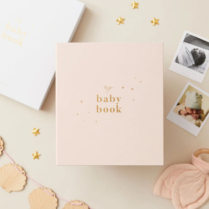 Blush and Gold My Baby Book - Baby Memory Book - Blush (Cloth)