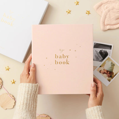 Blush and Gold My Baby Book - Baby Memory Book - Blush (Cloth)