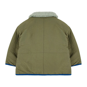Bobo Choses B.C Reversible Jacket in green colours for babies and toddlers
