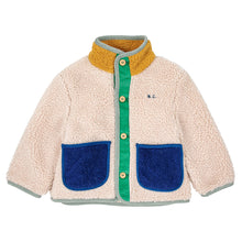 Load image into Gallery viewer, Bobo Choses Colour Block Sheepskin Jacket