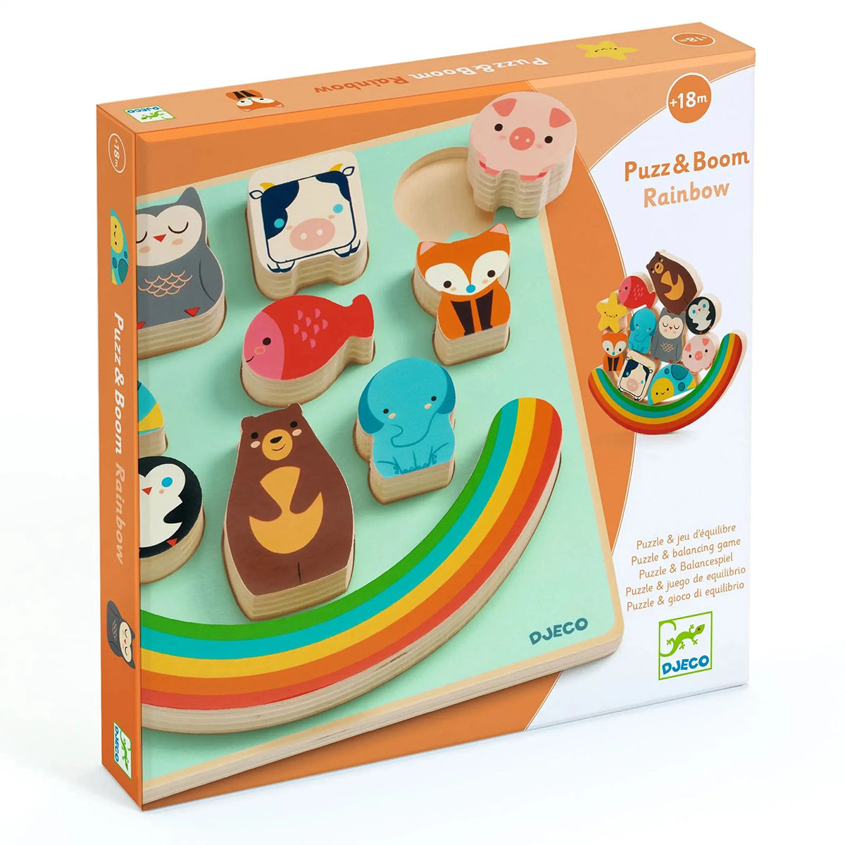 Djeco Relief Puzzle - Puzz & Boom Rainbow