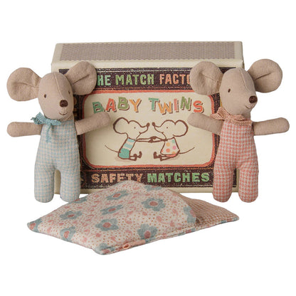Maileg Baby Twins Mice In Matchbox
