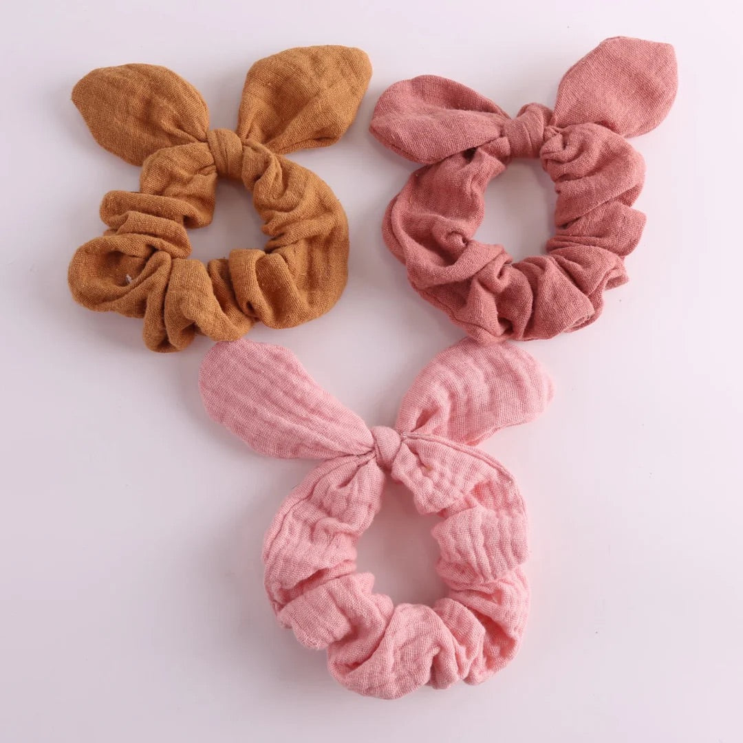 Luciole et Petit Pois Scrunchie