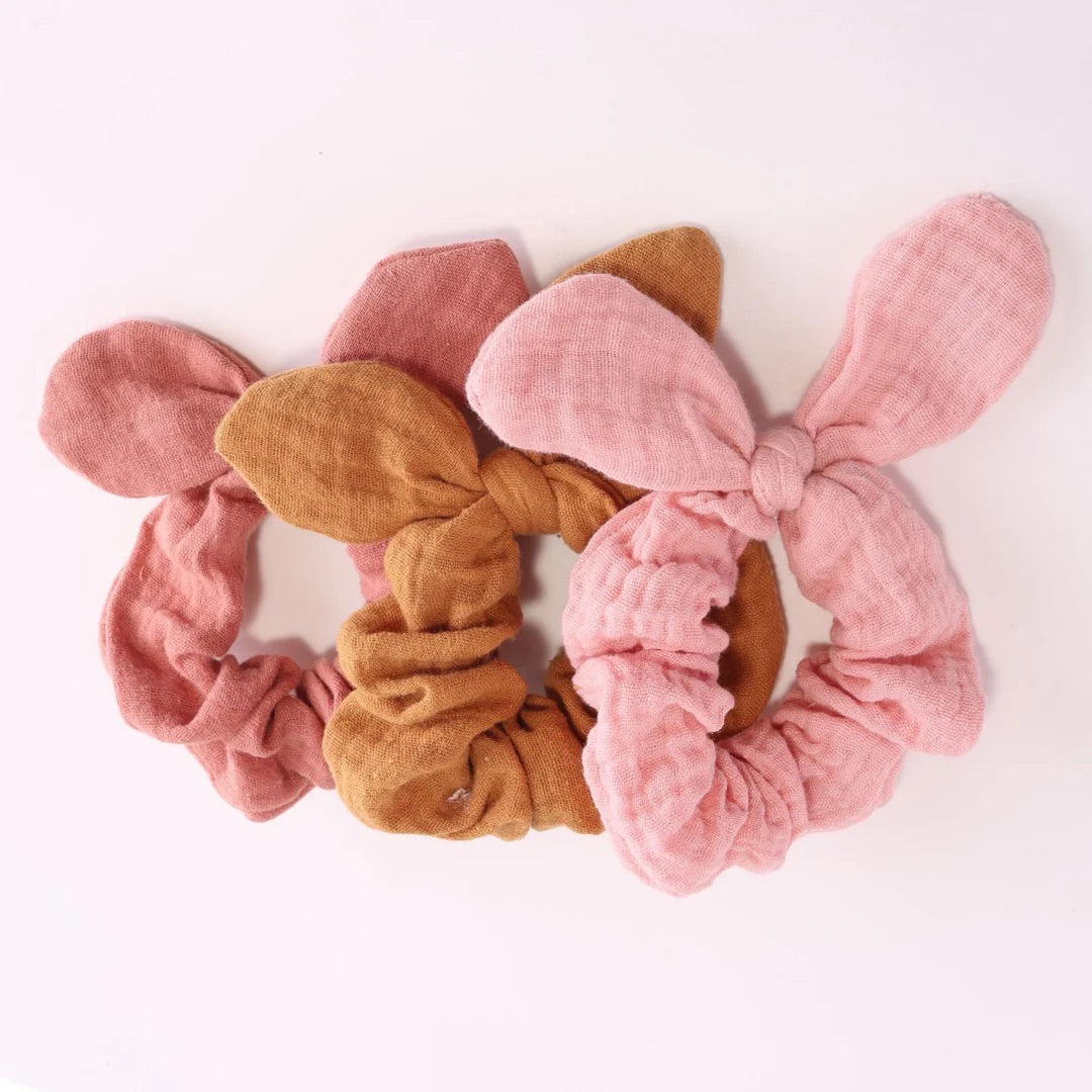 Luciole et Petit Pois Scrunchie