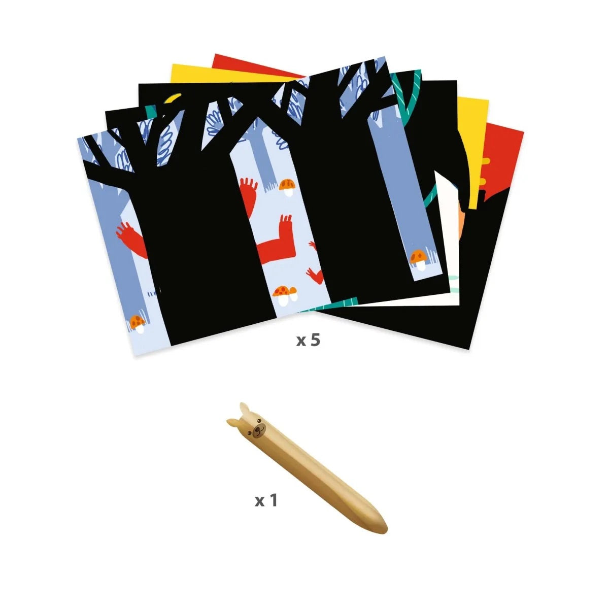 Djeco Scratch Card - Learning About Animals